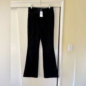 SPANX Classic boot cut Black Pants. Five pocket pull on. Very long!
